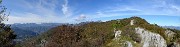 29 Sulla cresta di vetta della Cornagera con vista in Poieto, Alben e Val Serina 